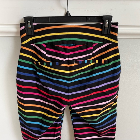 New York and Company Rainbow Colorful Striped Shorts Stretch Size Small - Picture 6 of 7